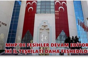 MHP’de İki İl Teşkilatı Feshedildi